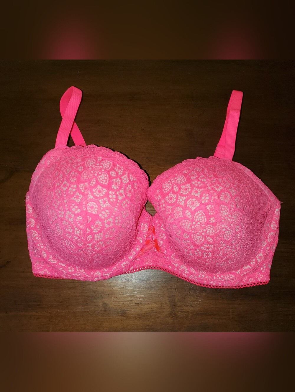 Victorias Secret Dream Angels Lined Demi Underwire Bra Sz 34ddd
